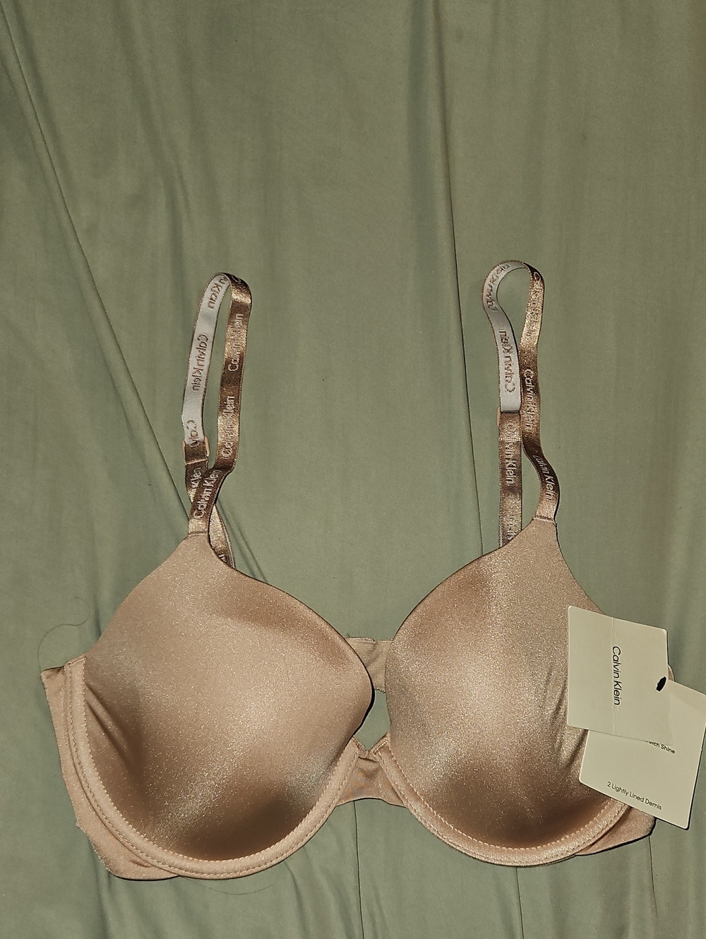Calvin Klein Light Beige/Champagne Smooth Underwire Bra